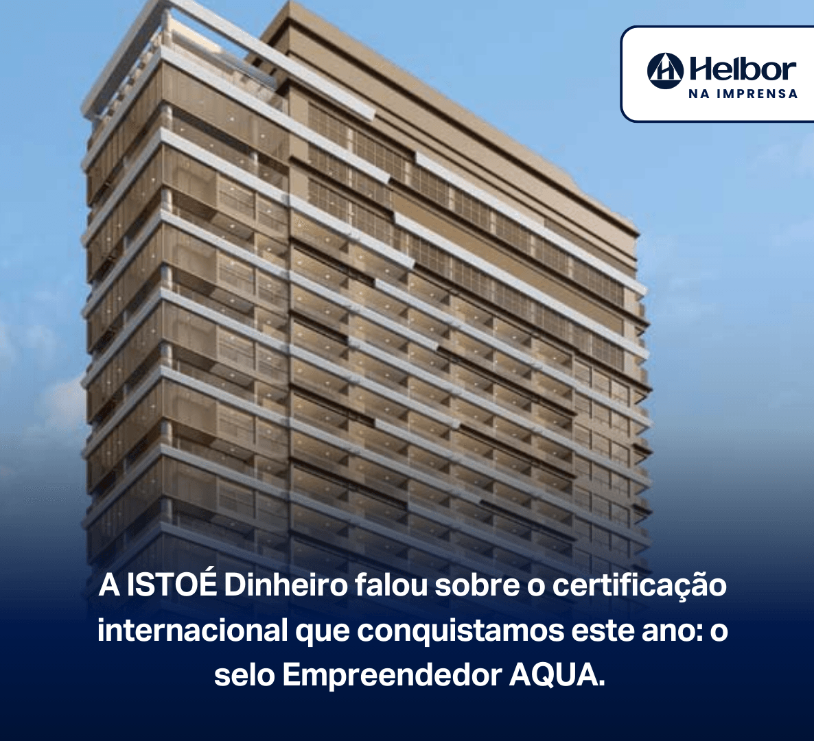 A ISTOÉ Dinheiro falou sobre o certificação internacional que conquistamos este ano: o selo Empreendedor AQUA.