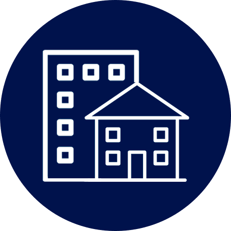 Casas e apartamentos residenciais