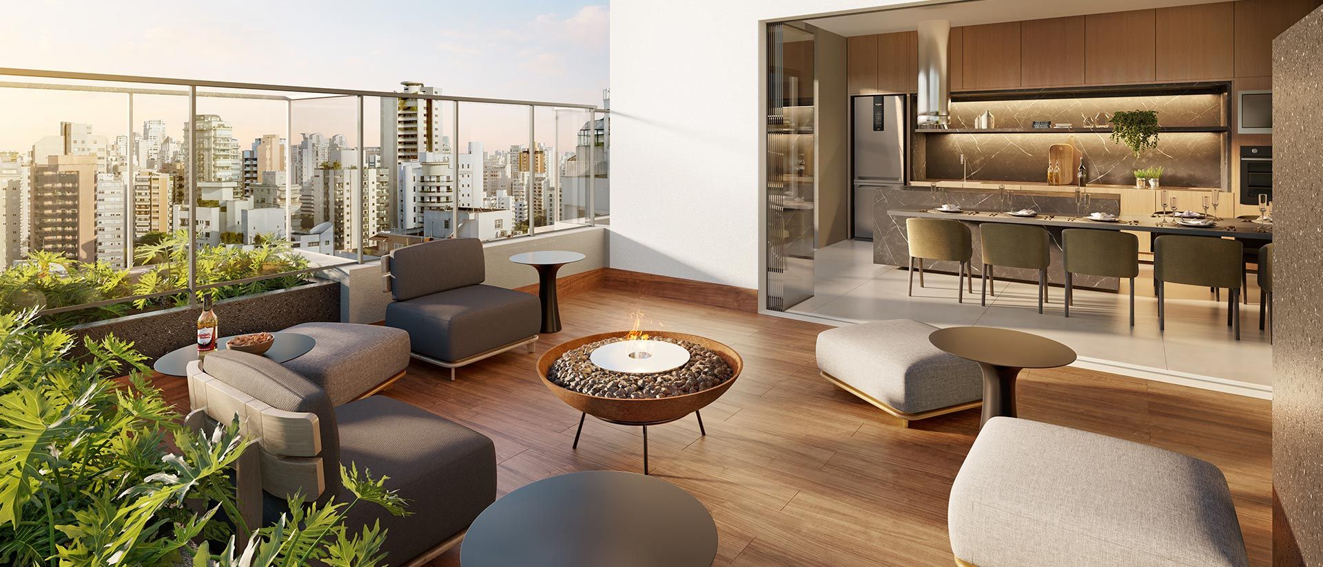 Metropolitan Vila Nova by Helbor — Lounge Apoio Espaço Gourmet