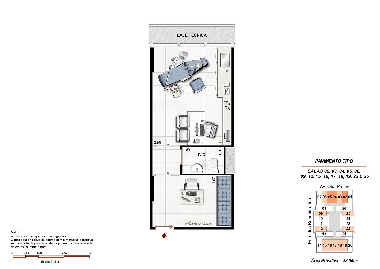 Sala Comercial 23m²