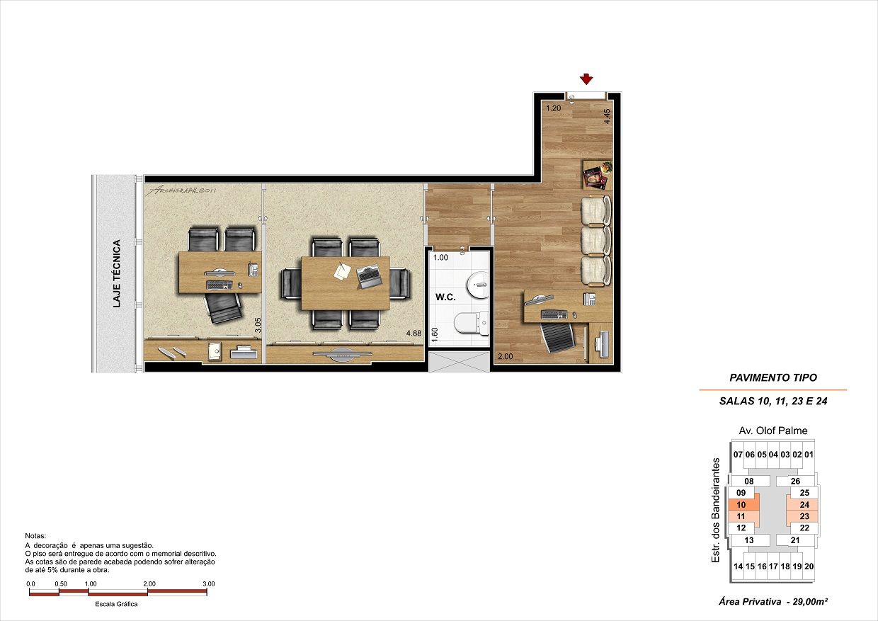 Sala Comercial 29m²