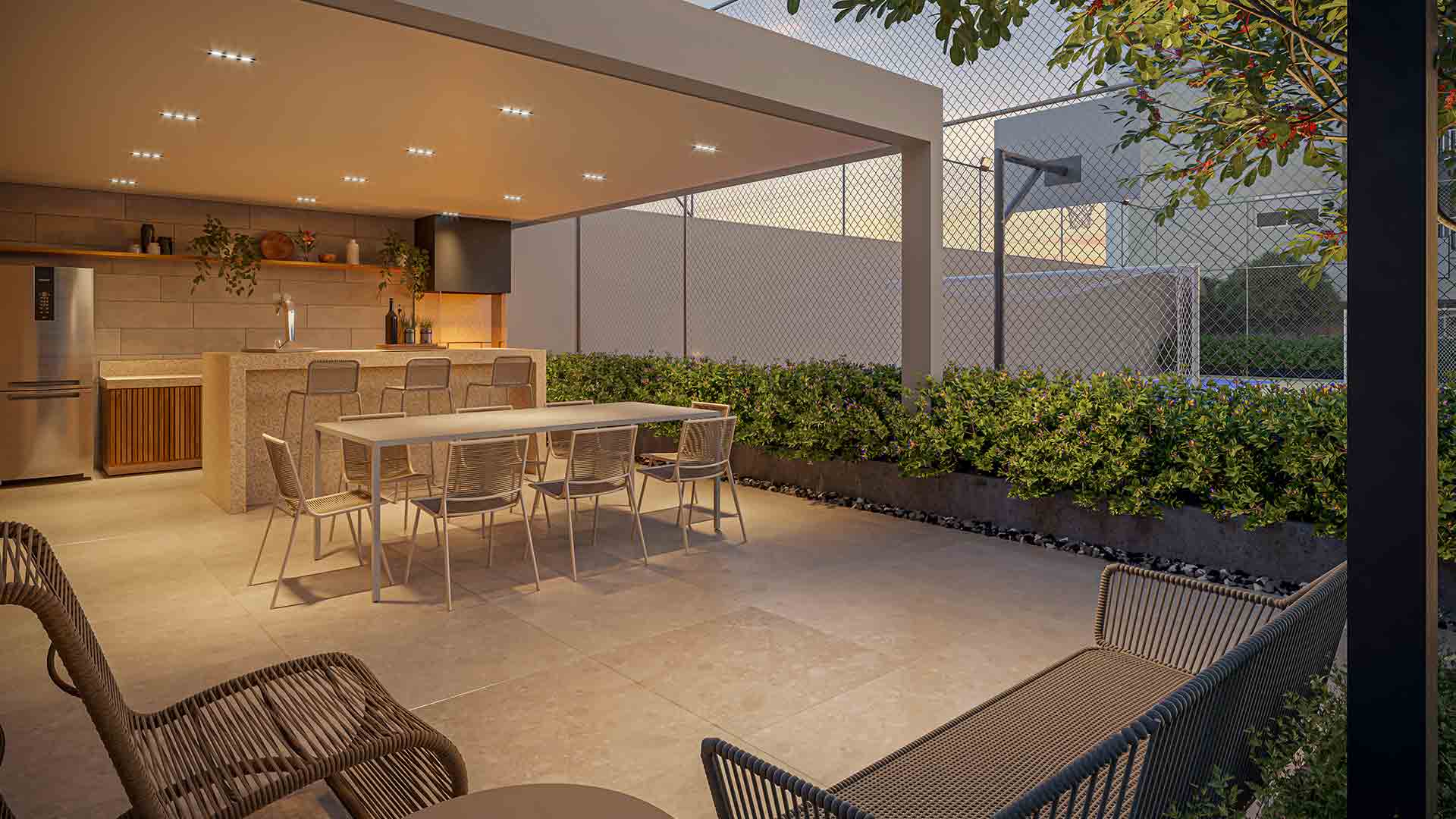 Helbor Alegria Patteo Mogilar — Churrasqueira Térreo