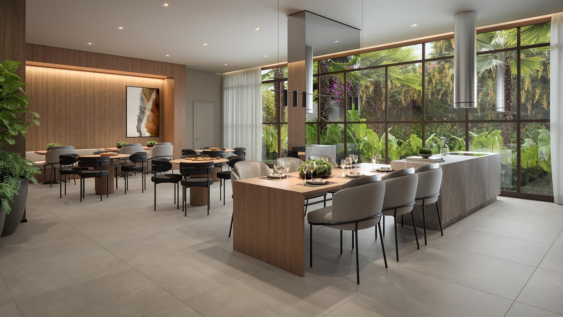 Garden Design. Private Park Residence — Espaço Gourmet