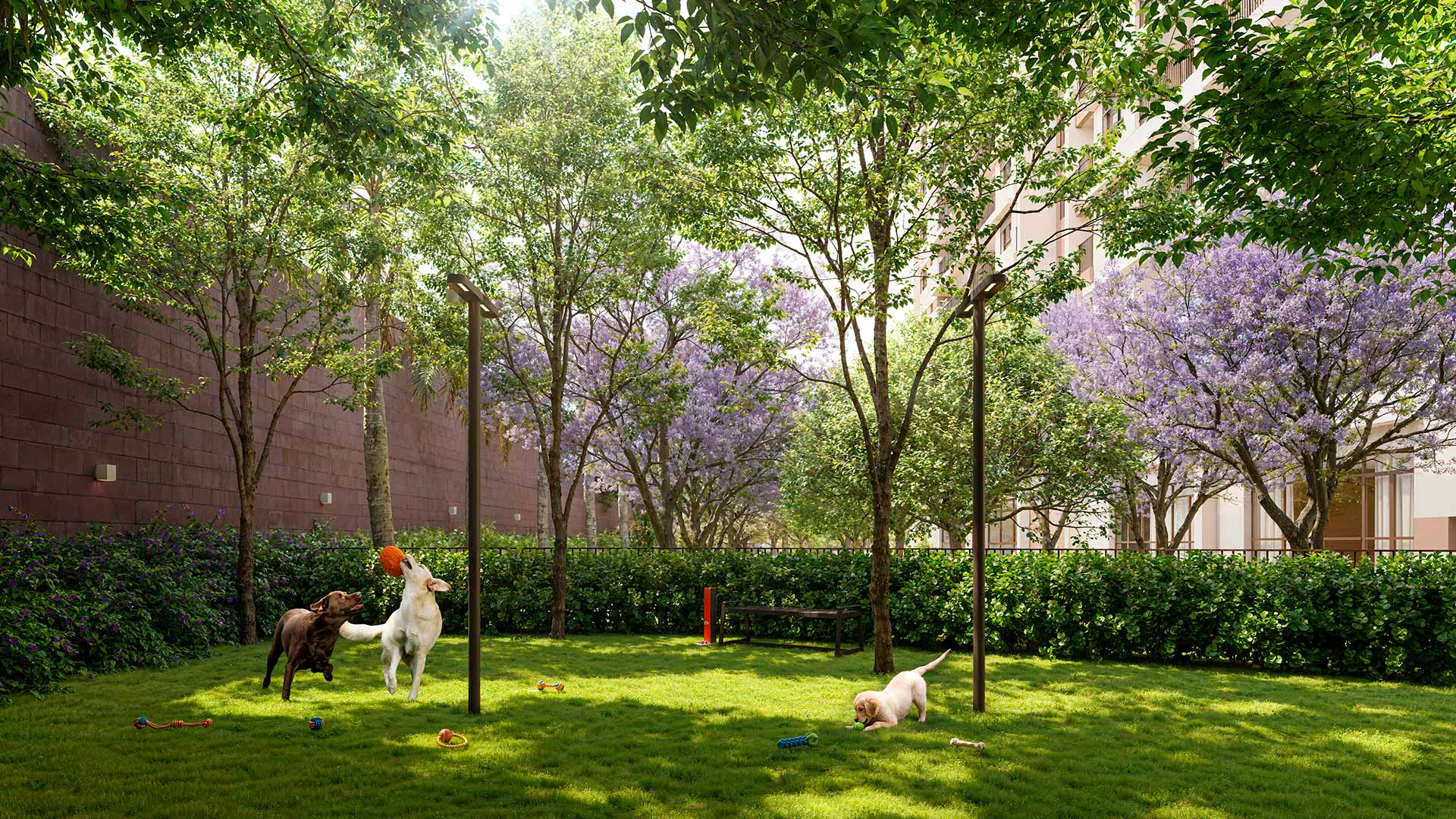 Garden Design. Private Park Residence — Espaço Pet