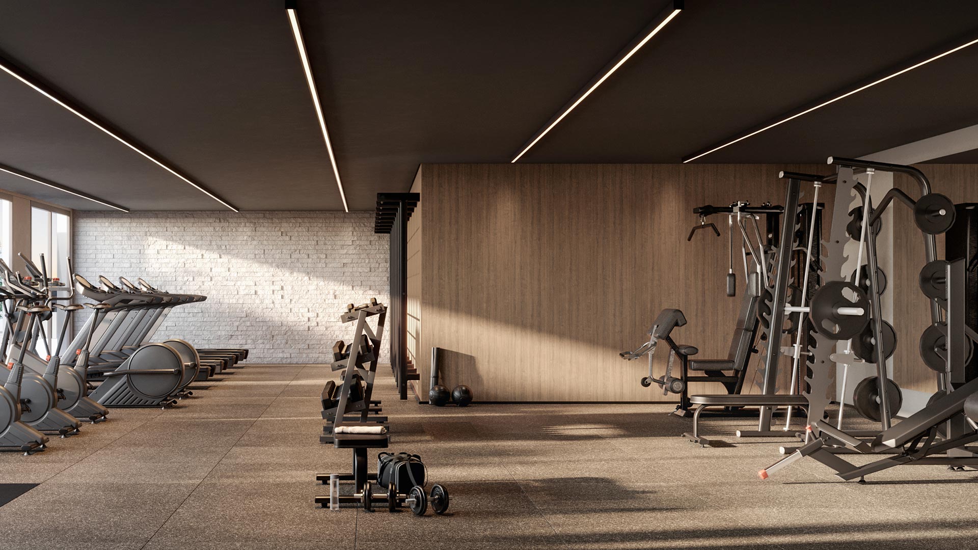 Garden Design. Private Park Residence — Fitness