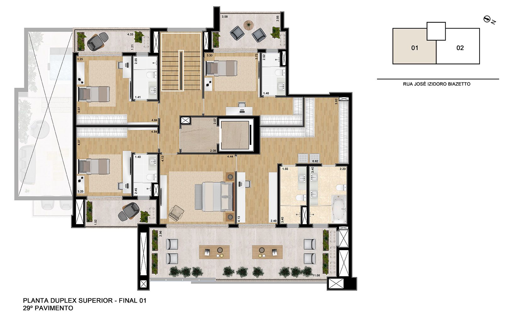 Duplex 473m² | 4 Suítes
