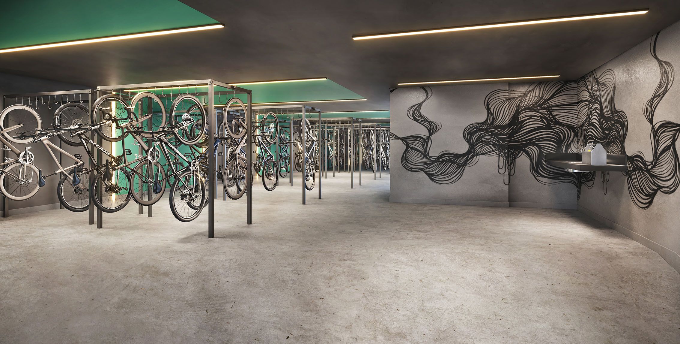 Helbor Open Mind — Bicicletário