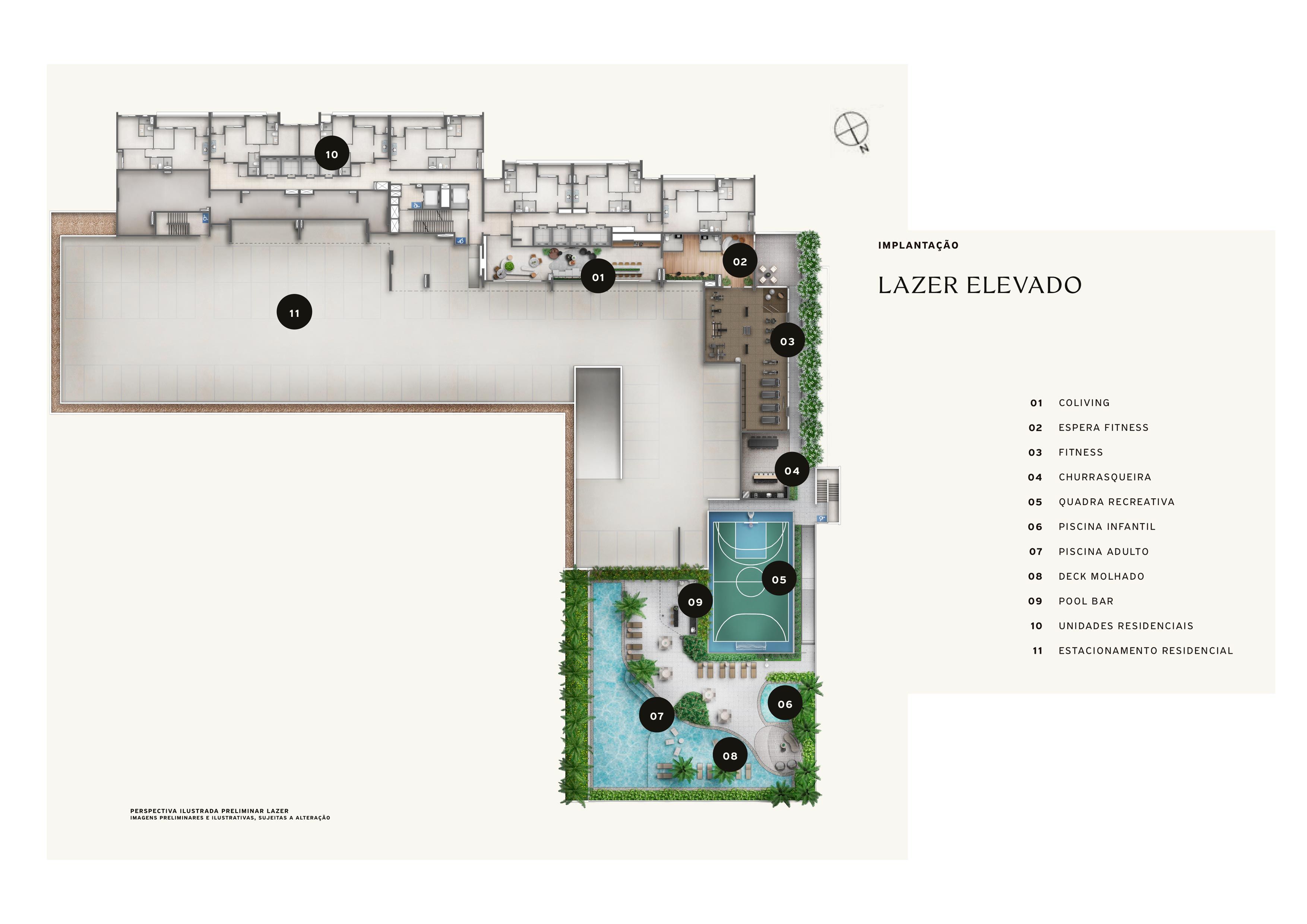 Garden Design. Private Park Residence — Implantação