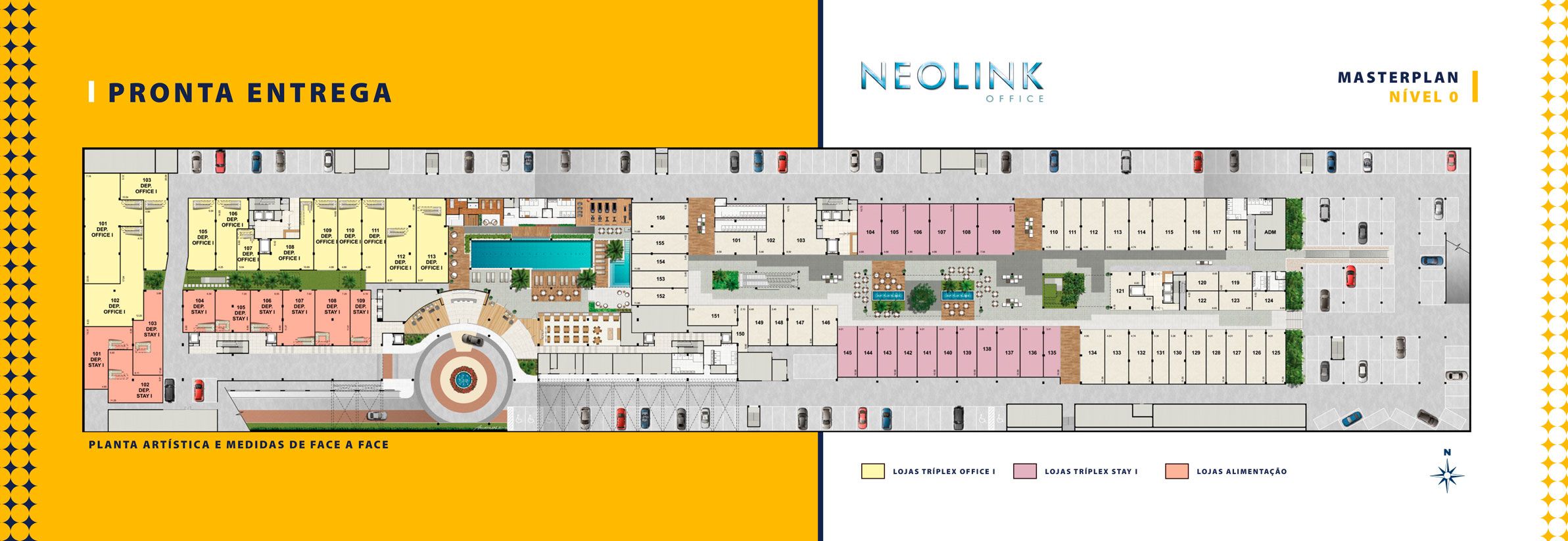 Neolink Office Mall & Stay — Implantação