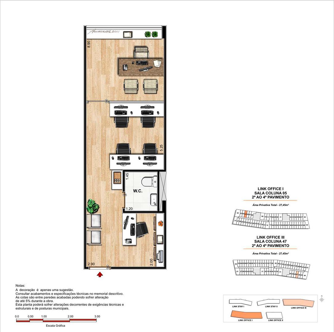 Sala Comercial 27m²