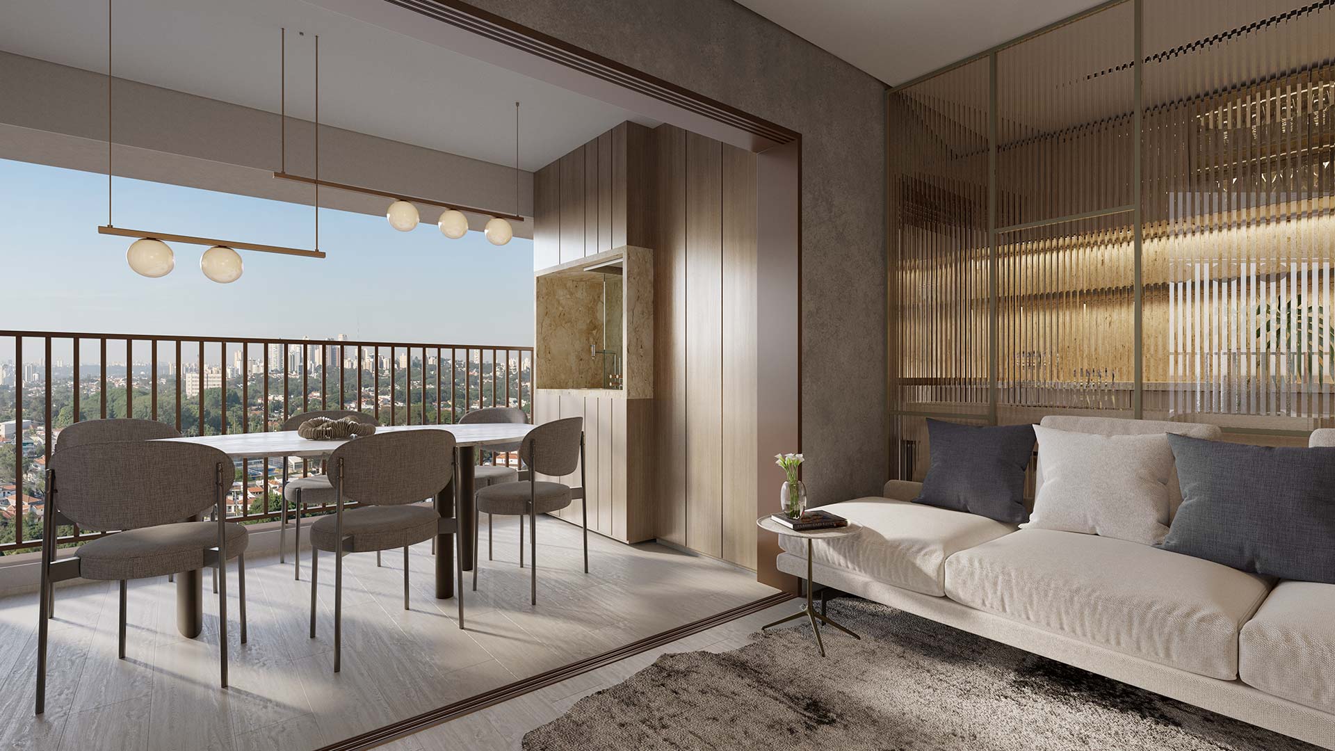 Nova Vivere — Living 75m²-Decorado