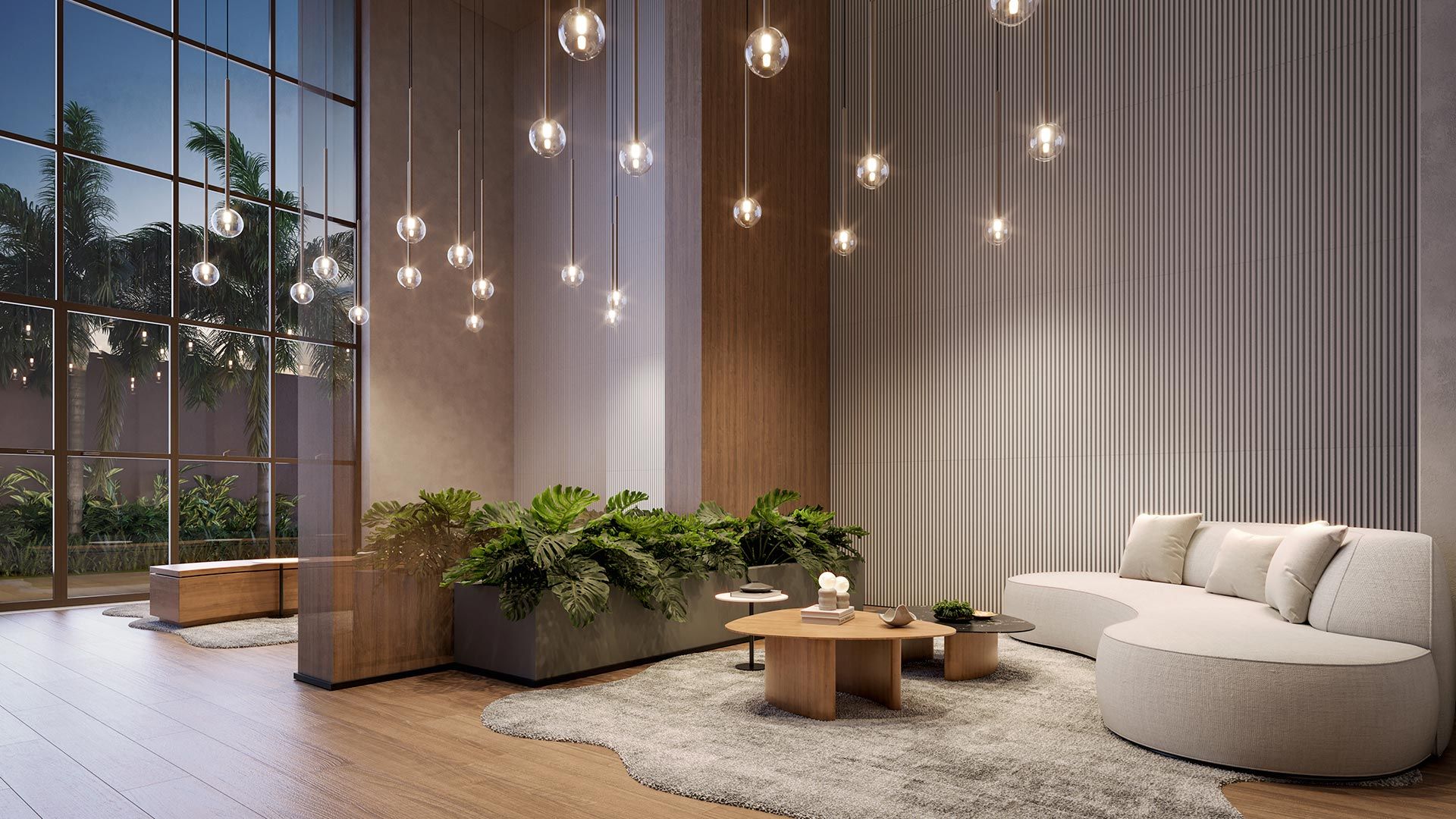 Garden Design. Private Park Residence — Lobby