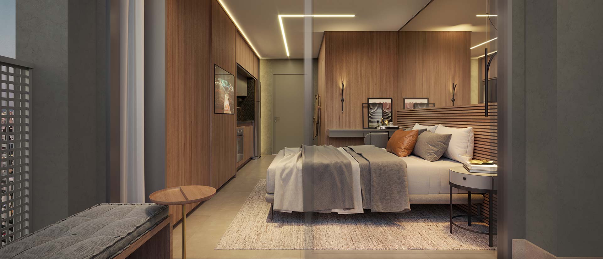 Studios Metropolitan Vila Nova by Helbor — Studios privativos 24m²