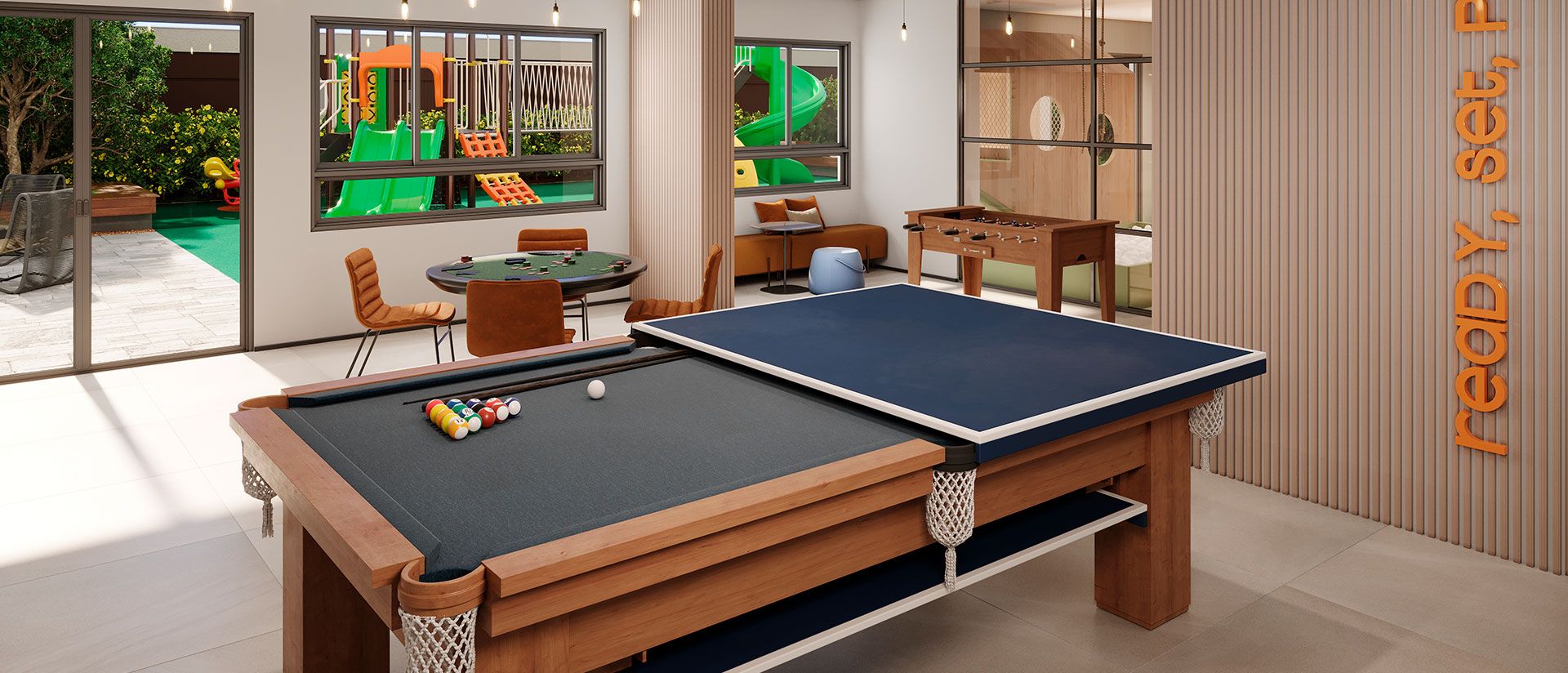 Helbor My Way Guanabara — My Way Guanabara salão de jogos