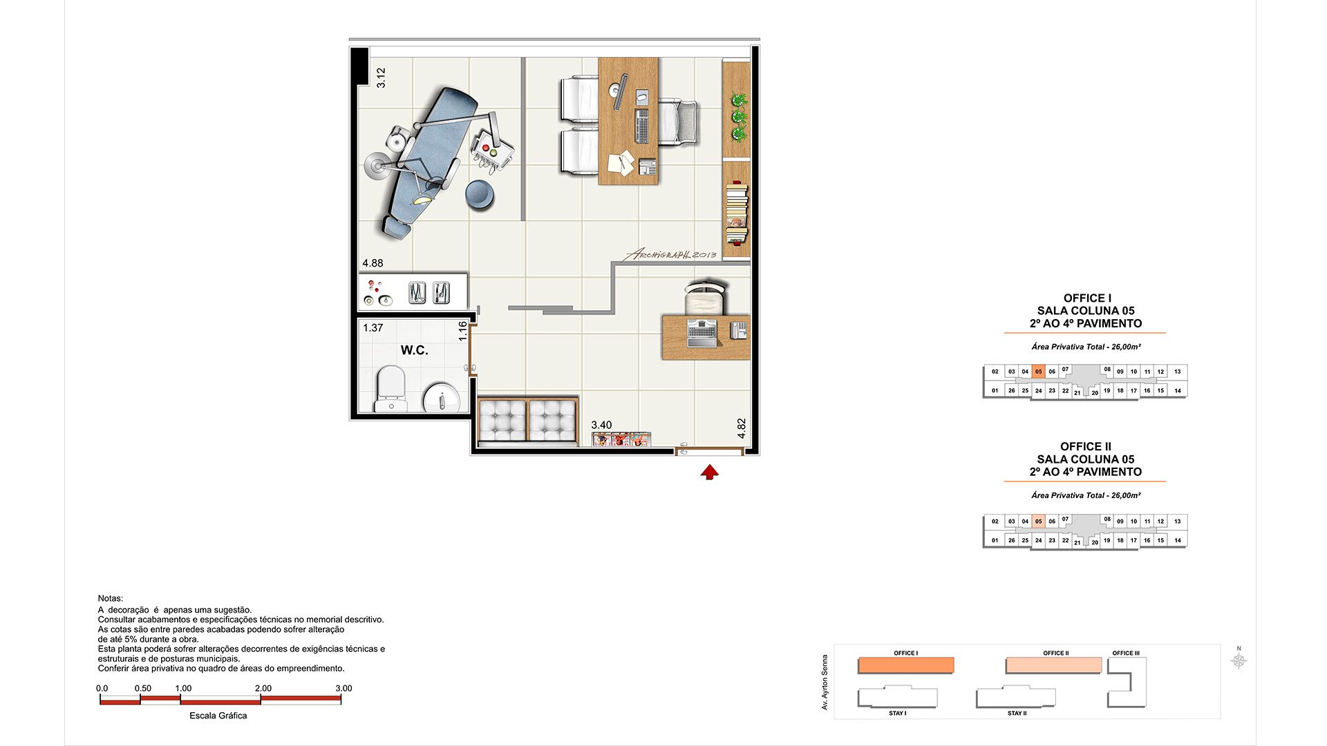 Sala Comercial 26m²