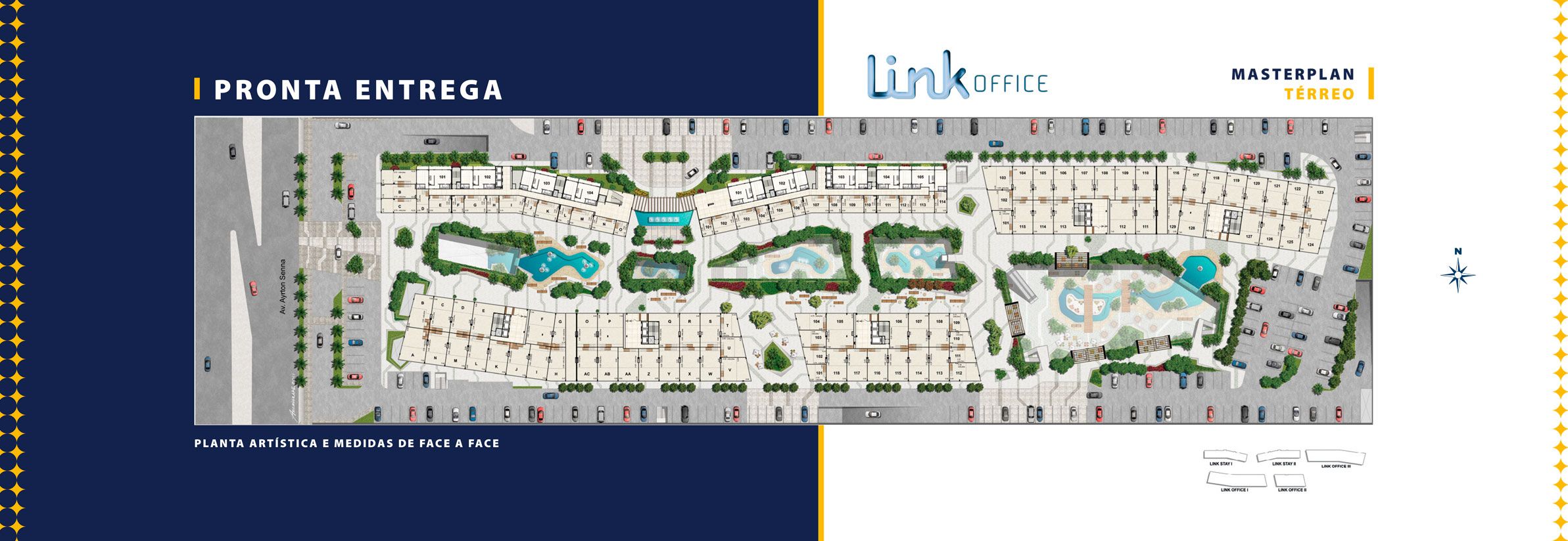 Link Office, Mall & Stay — Implantação