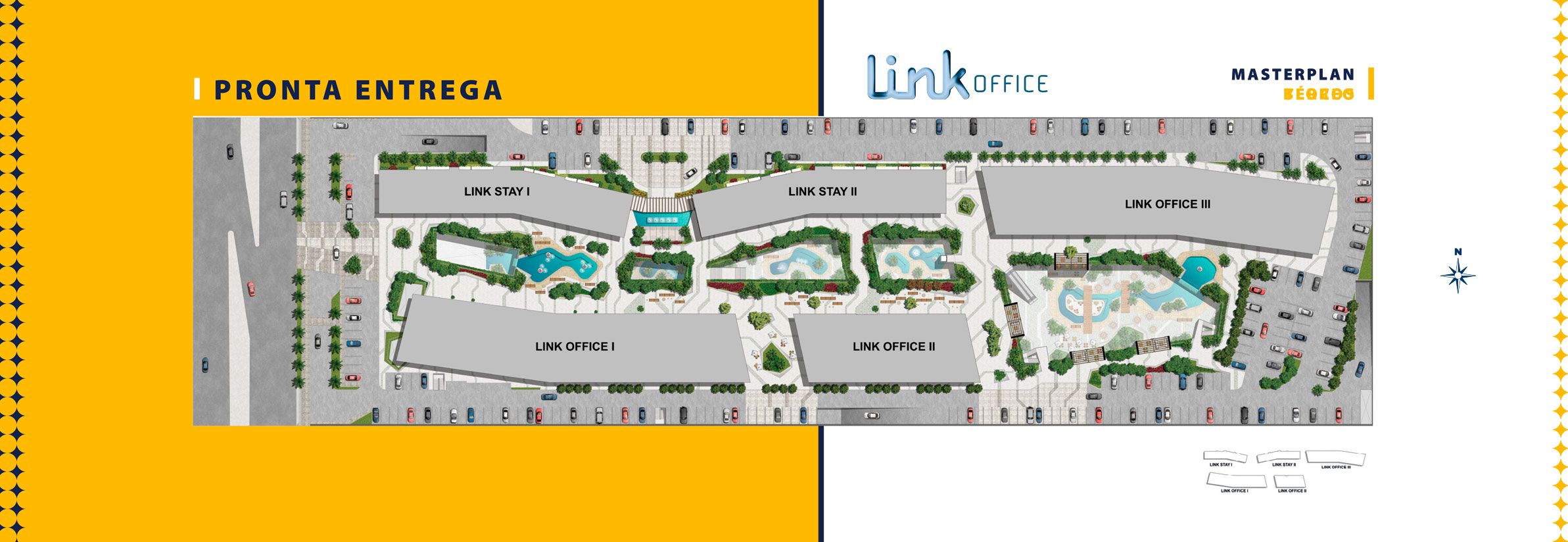 Link Office, Mall & Stay — Implantação