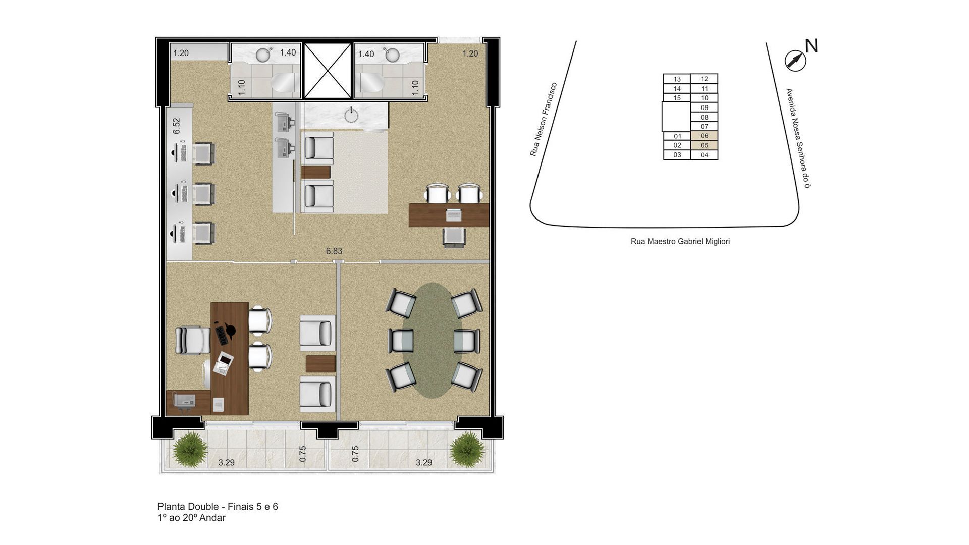 Offices SPIII Planta Tipo Double