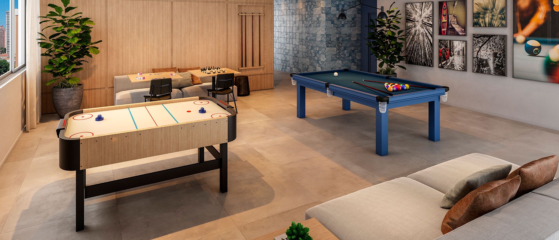 Helbor Patteo Klabin  — Patteo Klabin salão de jogos