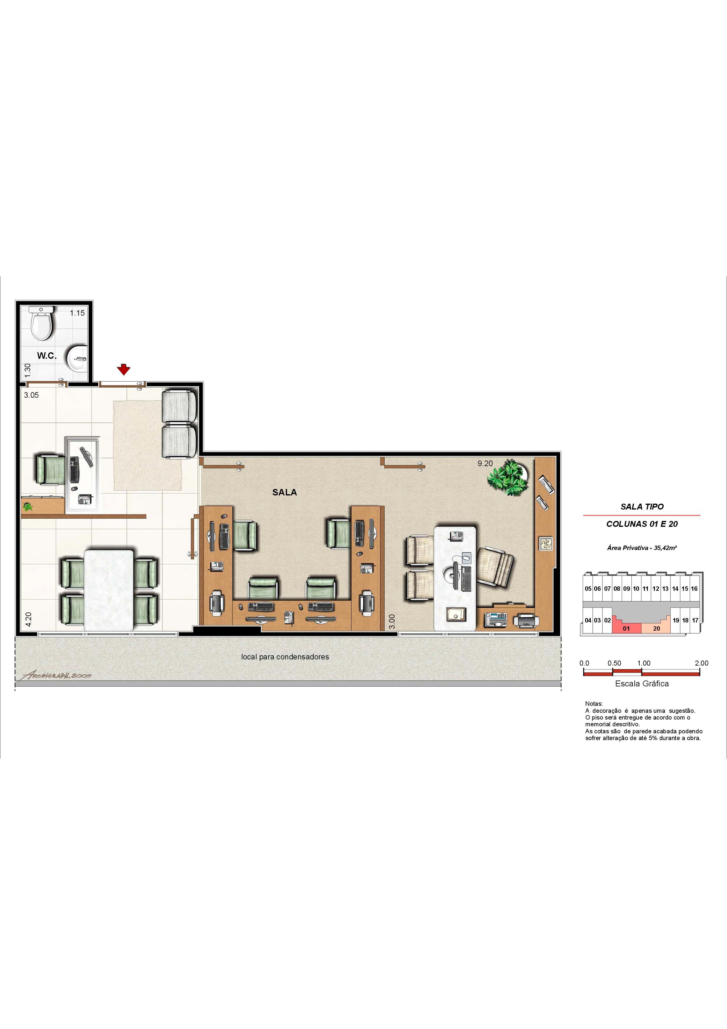 Sala Comercial 35m²