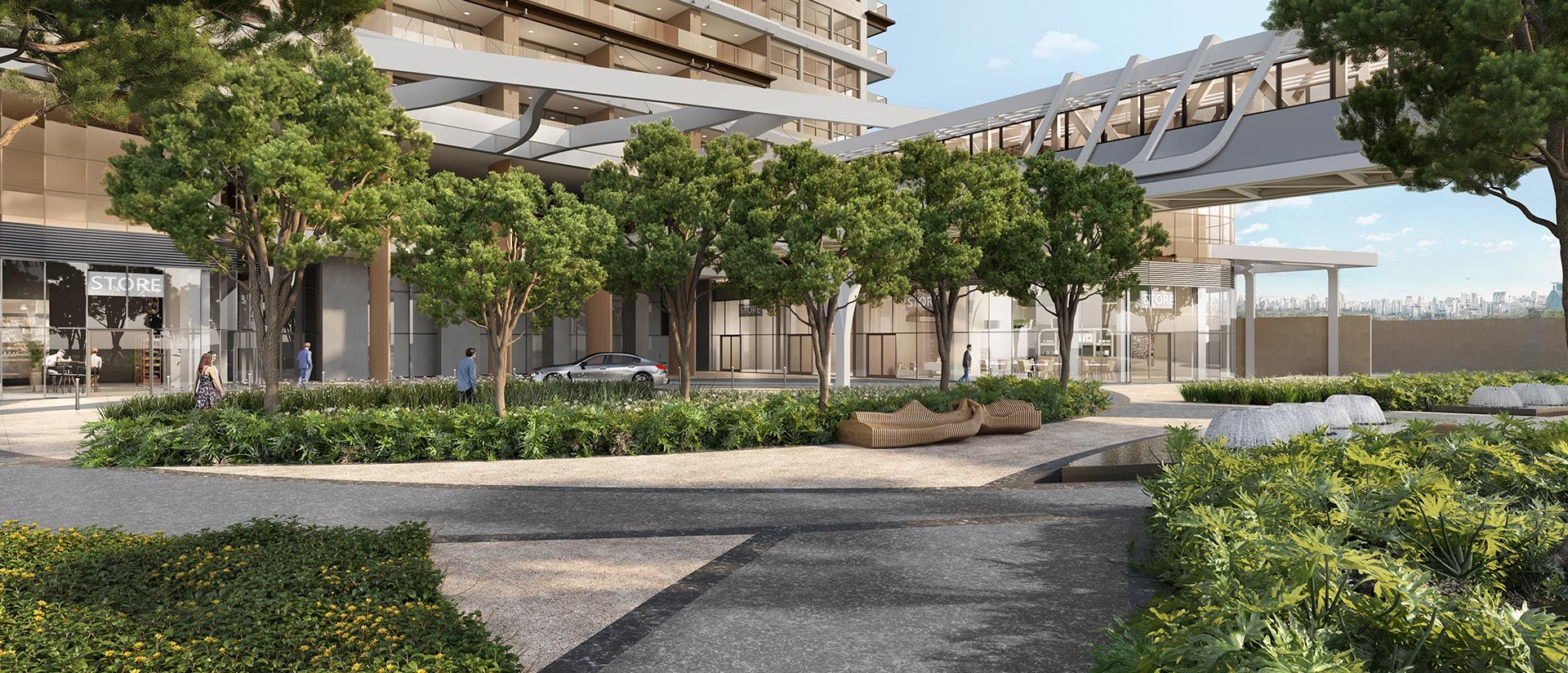 Helbor Open Mind — Praça Central