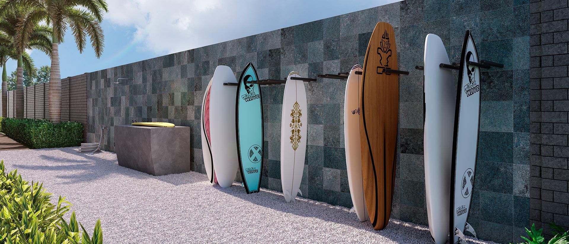 Américas 19 — Guarda pranchas de surf