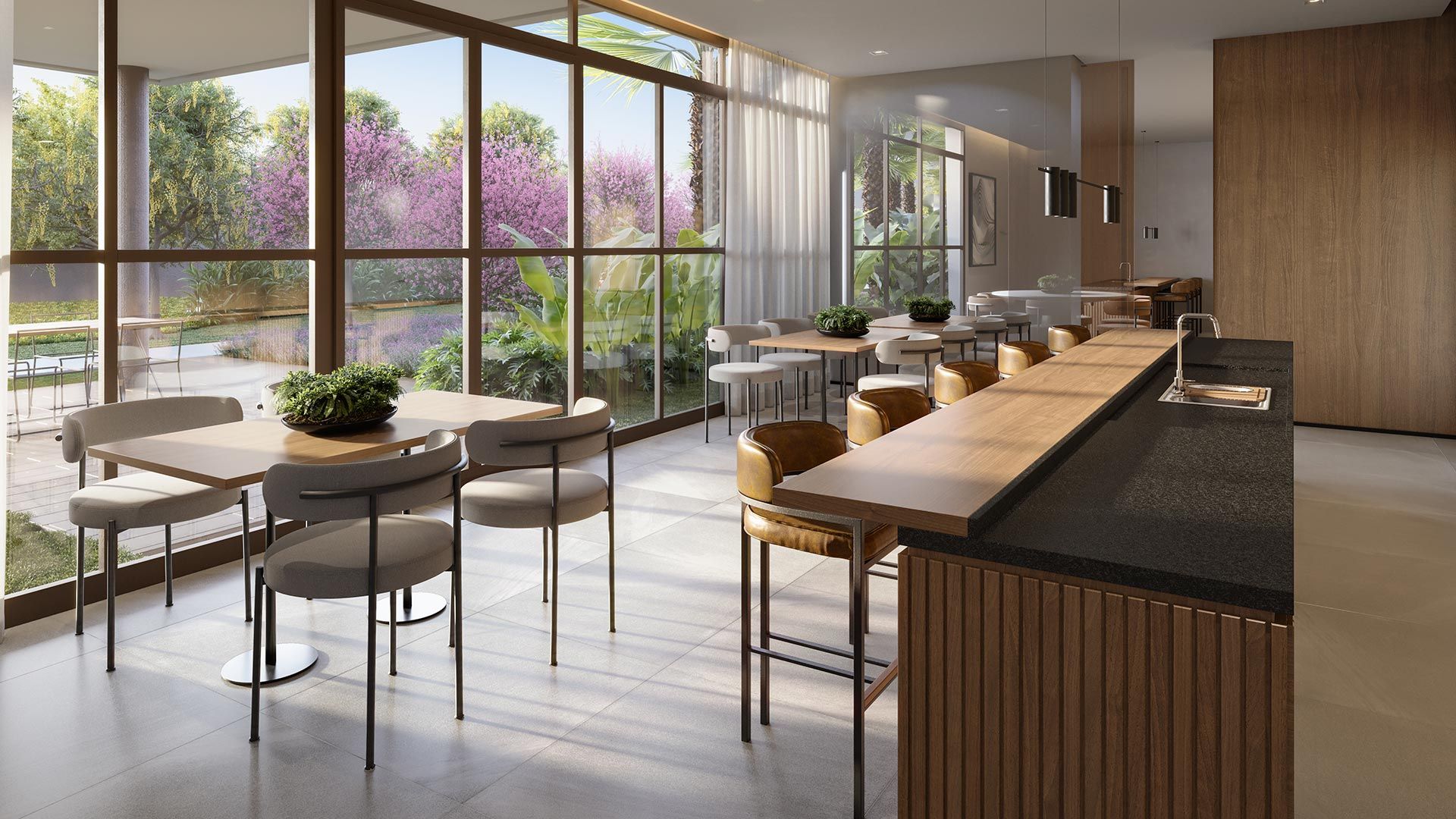 Garden Design. Private Park Residence — Salão de festas