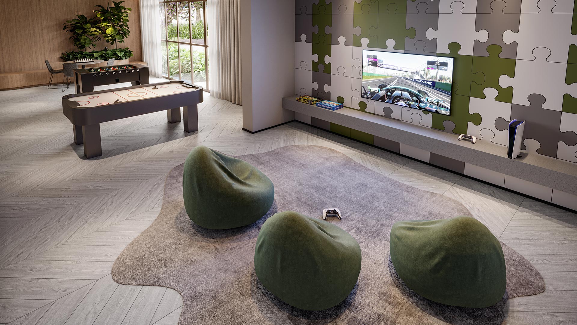 Garden Design. Private Park Residence — Salão de jogos Teen