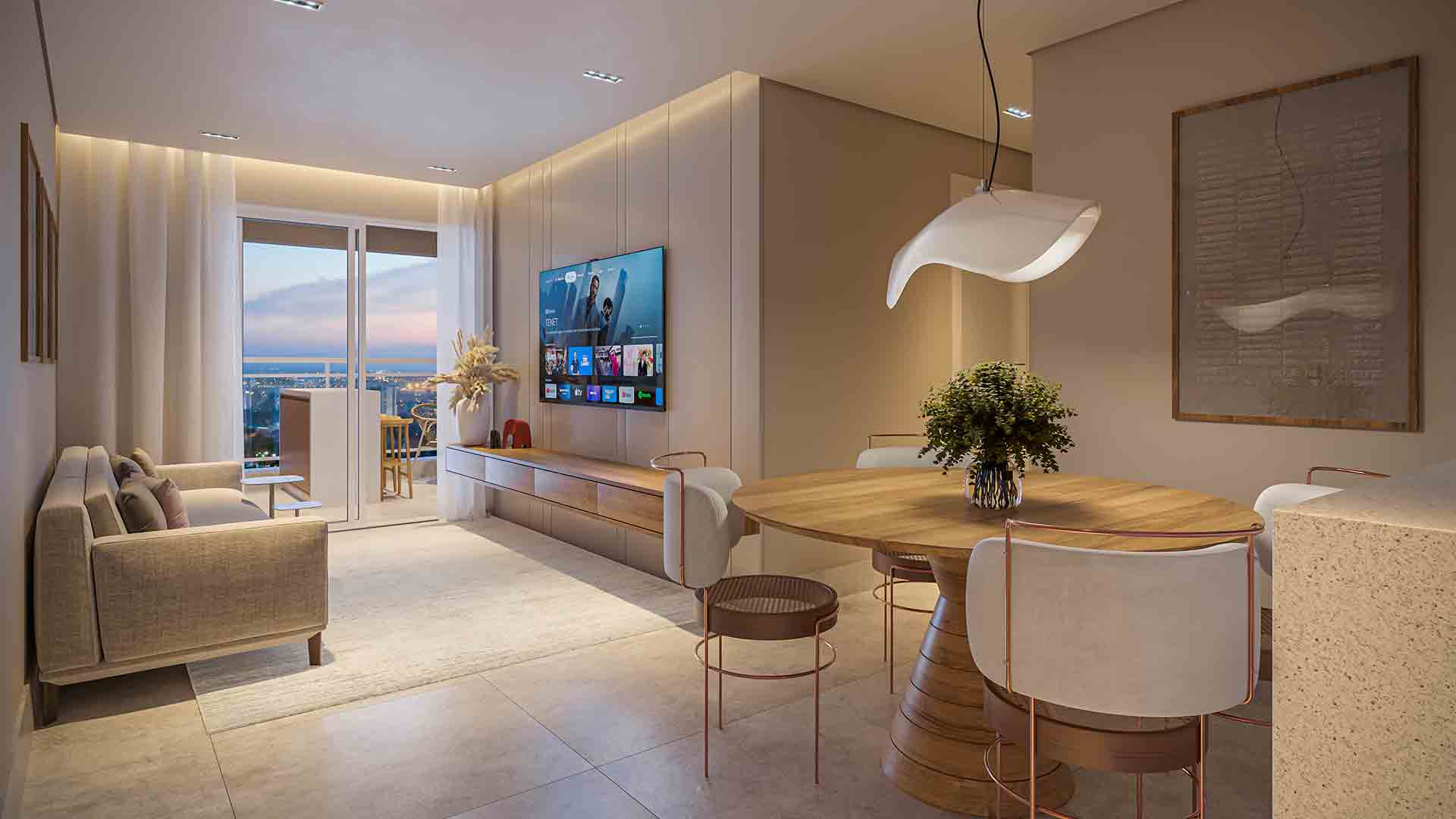 Helbor Alegria Patteo Mogilar — Torre A Living 84m²