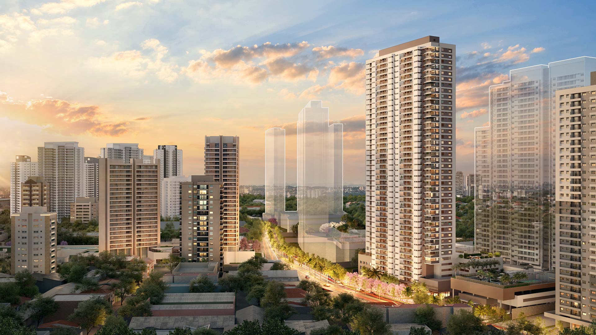 Nova Vivere — Vista aérea Rua Jardim